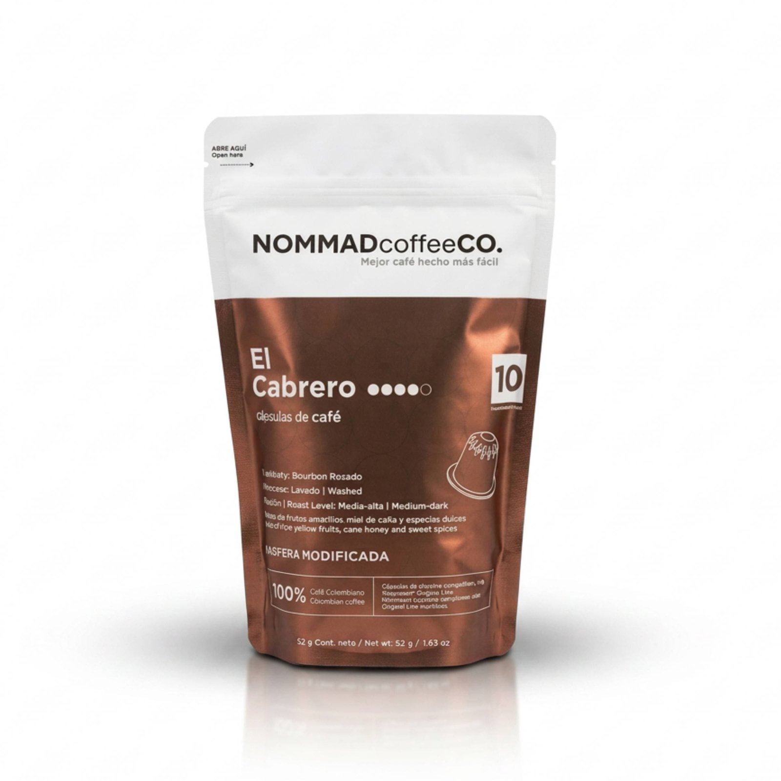 Cápsulas de Café El Cabrero x 10