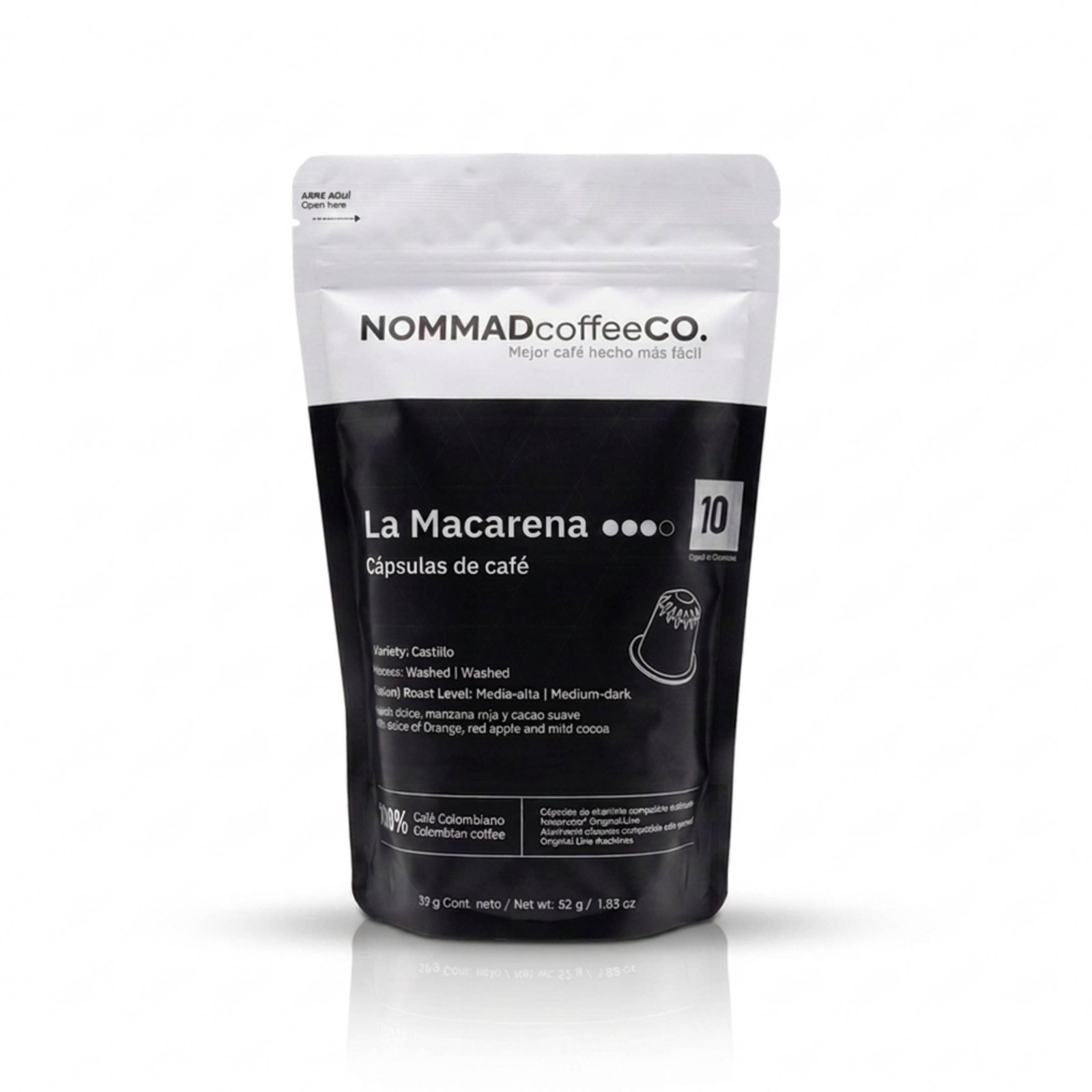 Cápsulas de Café La Macarena x 10